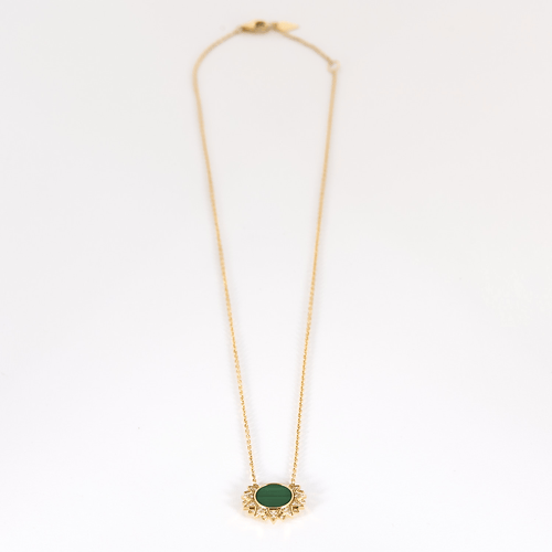 Collier Sunlight Piaget - Collier en or rose, malachite et diamants 58 Facettes DV33159-19