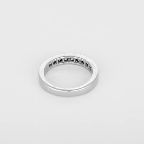 Bague 50 Demie Alliance en or gris et diamants 58 Facettes DV36028-2