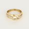 Bague 53 Bague en en or jaune et or gris, diamant 0.20 carat 58 Facettes DV19118-4