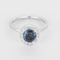 Bague 51 Bague en Or blanc 18k (750 millièmes) et Diamant et Saphir 58 Facettes DV32363-11