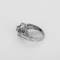 Bague 57 Bague "Fleur" en or gris et diamants 58 Facettes DV35840-1