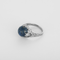 Bague 50 Élégante bague dôme en or blanc et saphir 6 carats 58 Facettes DV13401-20