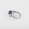 Bague 50 Élégante bague dôme en or blanc et saphir 6 carats 58 Facettes DV13401-20