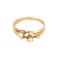 Bague 59 Bague en or jaune et diamants : 0,28 carat 58 Facettes DV25961-8