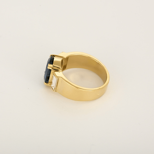 Bague 55 Bague en Or jaune 18k (750 millièmes) et Saphir 58 Facettes DV36116-4