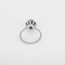 Bague 51 Bague marguerite en or gris 14K, saphir et diamants 58 Facettes DV35743-1