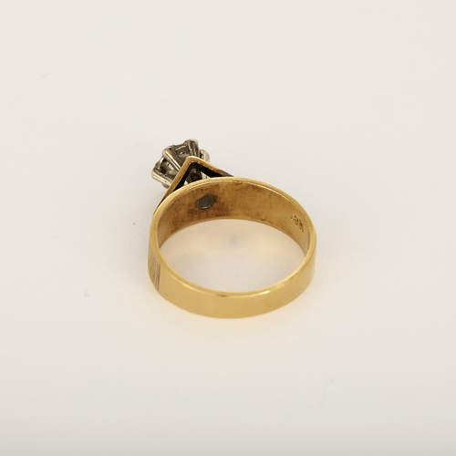 Bague 59 Bague en Or jaune 18k (750 millièmes) et Or blanc 18k (750 millièmes) et Diamant 58 Facettes DV31069-8