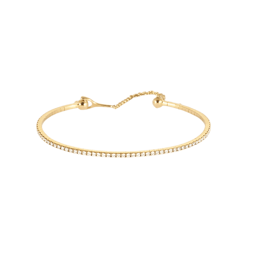 Bracelet Messika - Rivière Skinny - Petit Modèle- Bracelet en or jaune et diamants 58 Facettes DV20622-9