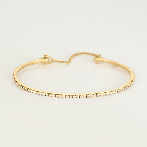 Bracelet Messika - Rivière Skinny - Petit Modèle- Bracelet en or jaune et diamants 58 Facettes DV20622-9