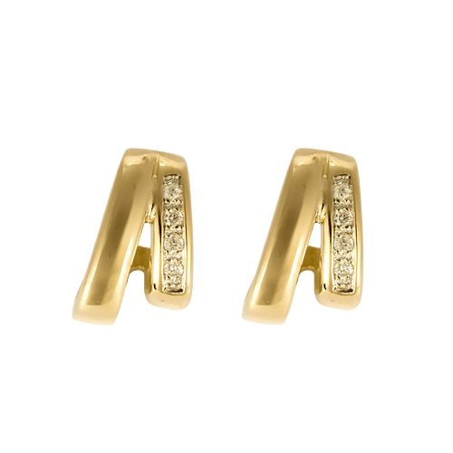 Boucles d'oreilles Boucles d'oreilles en or jaune et diamants : 0,16 carat 58 Facettes DV36109-1