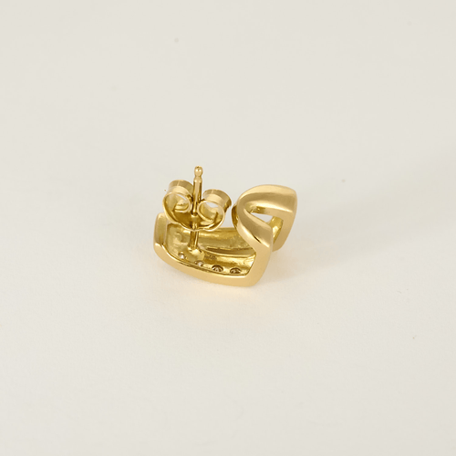 Boucles d'oreilles Boucles d'oreilles en or jaune et diamants : 0,16 carat 58 Facettes DV36109-1