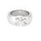 Bague 54 CHAUMET - Bague double lien en or gris et diamants 58 Facettes DV0975-6
