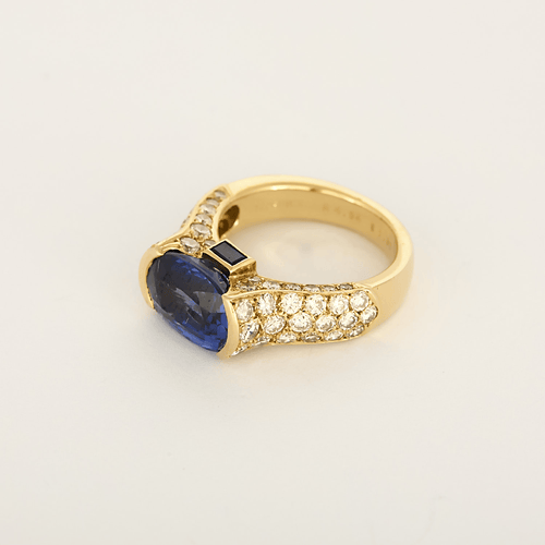 Bague 51 Bague en Or jaune 18k (750 millièmes) et Saphir 58 Facettes DV34721-3