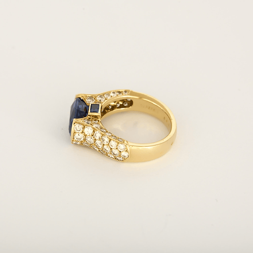 Bague 51 Bague en Or jaune 18k (750 millièmes) et Saphir 58 Facettes DV34721-3