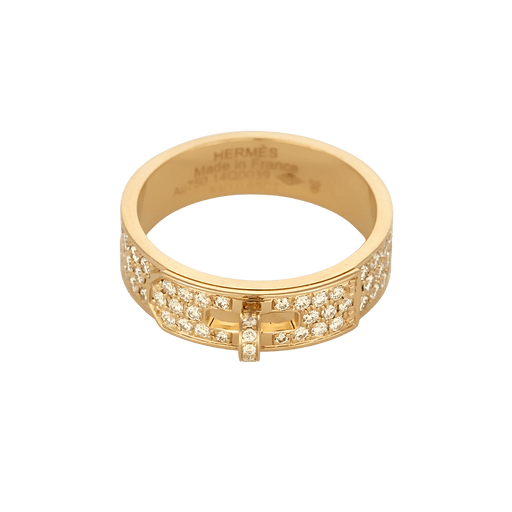 Bague 52 HERMÈS - Kelly - Bague en or rose et diamant 58 Facettes DV35141-5