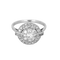 Bague en Or blanc 18k (750 millièmes) et Platine et Diamant