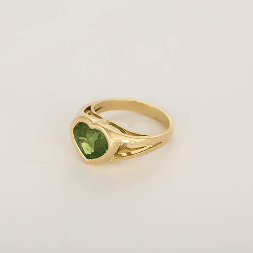 Bague en Or jaune 18k (750 millièmes) et Tsavorite
