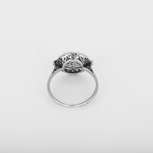 Bague en Or blanc 18k (750 millièmes) et Platine et Diamant