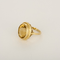 Bague cocktail en or jaune et citrine : 5 carats