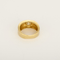 Bague de type chevalière en or jaune et diamants