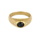 Bague en Or jaune 18k (750 millièmes) et Saphir