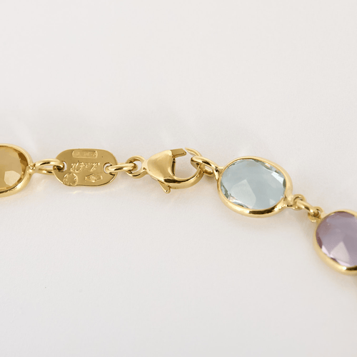 Collier Collier en Or jaune et pierres fines de couleurs 58 Facettes DV36109-2