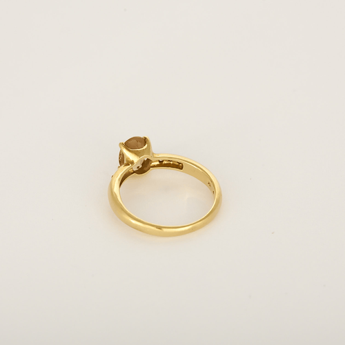 Bague 50 H STERN - Bague en or jaune et topaze impériale et diamant 58 Facettes DV36028-1