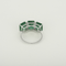 Bague 54 Bague en or blanc, émeraudes : 7,99 carats 58 Facettes DV35203-18