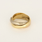 Bague CARTIER - TRINITY - Moyen modèle, 15 diamants - Bague trois ors et diamants 58 Facettes DV35791-1