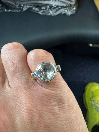 Bague Bague en platine, or jaune et diamants 58 Facettes DV35973-6