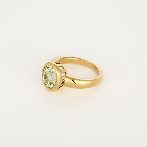 Bague 55 Bague en or jaune et tourmaline melon d'eau : 3,50 carats 58 Facettes DV23308-6