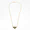 Collier Collier en or jaune et pendentif coeur avec une plaque d'onyx 58 Facettes DV23308-10