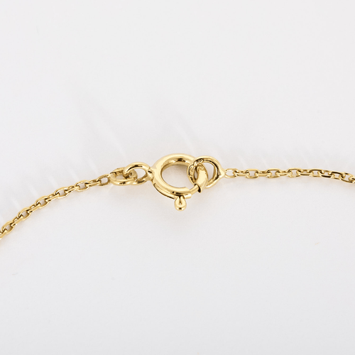 Collier Collier en or jaune et pendentif coeur avec une plaque d'onyx 58 Facettes DV23308-10