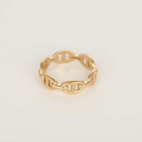 Bague 55 HERMÈS - Chaîne d'Ancre - Petit modèle - Bague en or rose 58 Facettes DV23308-4