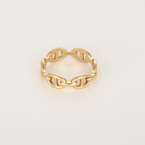 Bague 54 HERMES - Chaîne d'Ancre - Petit modèle - Bague en or rose 58 Facettes DV23308-3