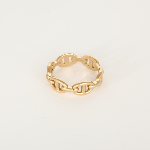 Bague 54 HERMES - Chaîne d'Ancre - Petit modèle - Bague en or rose 58 Facettes DV23308-3