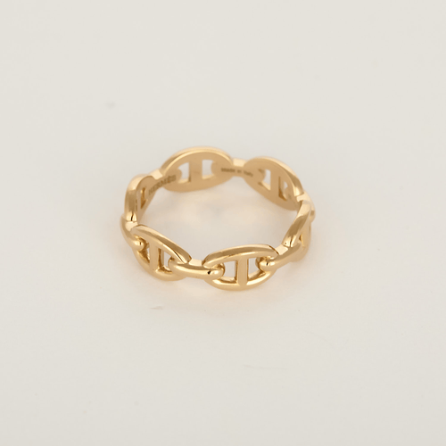 Bague 55 HERMÈS - Chaîne d'Ancre - Petit modèle - Bague en or rose 58 Facettes DV23308-4