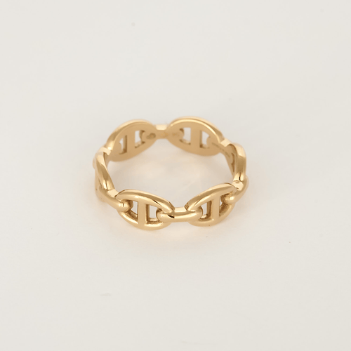 Bague 54 HERMES - Chaîne d'Ancre - Petit modèle - Bague en or rose 58 Facettes DV23308-3