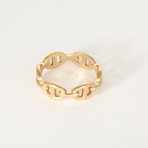 Bague 54 HERMES - Chaîne d'Ancre - Petit modèle - Bague en or rose 58 Facettes DV23308-3
