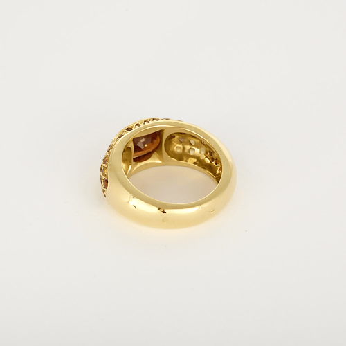 Bague 52 Bague jonc en or jaune et saphirs de couleurs 58 Facettes DV23308-11