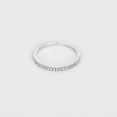 Bague 51 MAUBOUSSIN - Parce que je l'aime- Alliance en or gris et diamants 58 Facettes DV36288-2