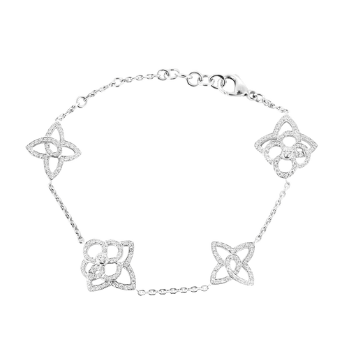 Bracelet Louis Vuitton - Blossom - Bracelet en or blanc et diamants 58 Facettes DV23195-7