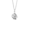 Collier Chaîne en or blanc et pendentif moderniste, diamant : 0,20 carat 58 Facettes DV25961-9