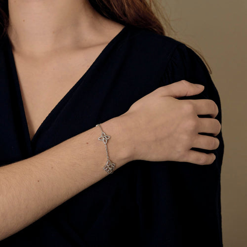 Bracelet Louis Vuitton - Blossom - Bracelet en or blanc et diamants 58 Facettes DV23195-7