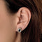 Boucles d'oreilles Paire de boucles d'oreilles puces en or blanc, saphirs : 0,40 carat et diamants : 0,30 carat 58 Facettes DV25961-11