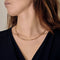 Collier Collier en Or jaune maille figaro, rubis, saphir, émeraudes et diamants 58 Facettes DV19118-2
