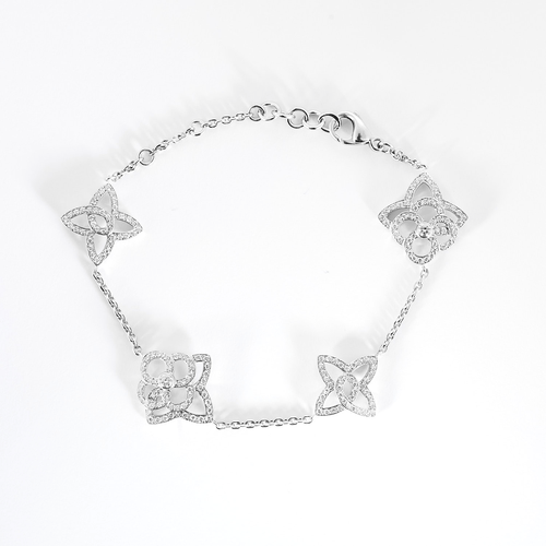 Bracelet Louis Vuitton - Blossom - Bracelet en or blanc et diamants 58 Facettes DV23195-7