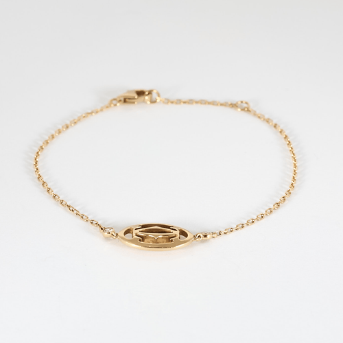 Bracelet CARTIER- Double C - Élégant bracelet en or rose et diamants 58 Facettes DV36005-4