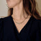 Collier Élégant collier en or jaune, or blanc et diamants : 0,30 carat 58 Facettes DV36088-2