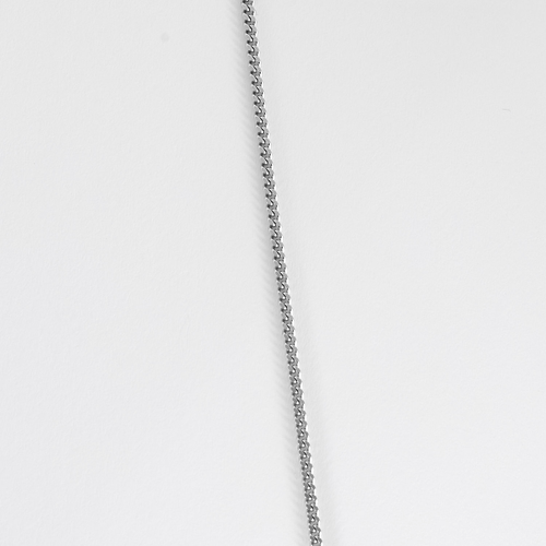 Collier Chaîne en or blanc et pendentif moderniste, diamant : 0,20 carat 58 Facettes DV25961-9